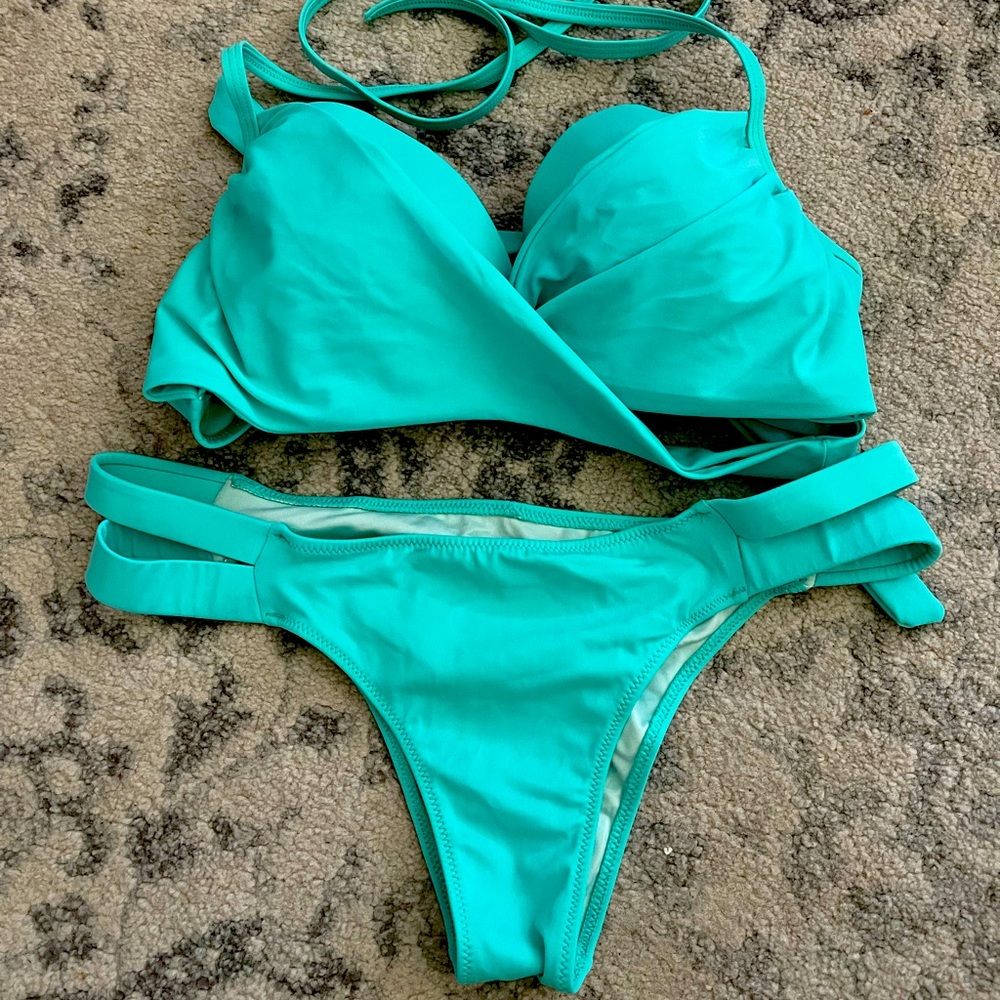 Victoria secret teal bikini